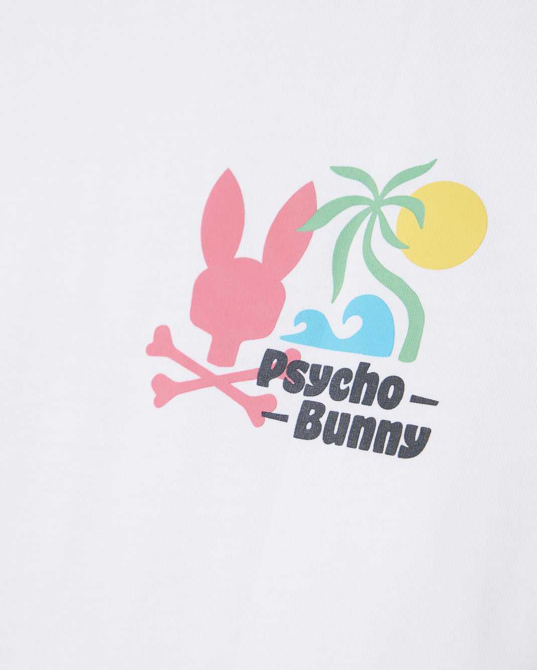 T Shirt Graphique Psycho Bunny Mentz Graphic Tee Blanche Enfant | KCK-76230518